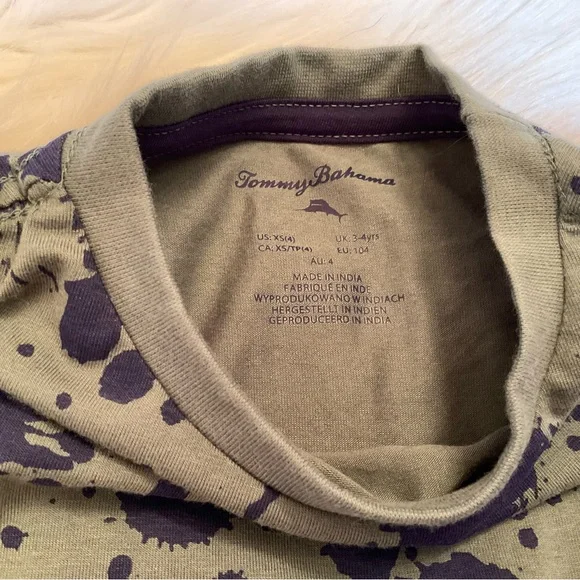 Tommy Bahama Kids Boys Splatter T-Shirt - NWT - Size XS 4 - Picture 5 of 8